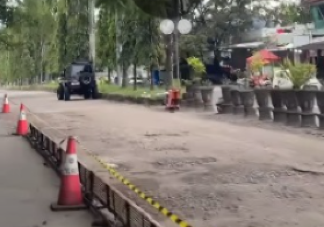 DPU Kabupaten Sukabumi Rampungkan Betonisasi Jalan Ahmad Yani Palabuhanratu