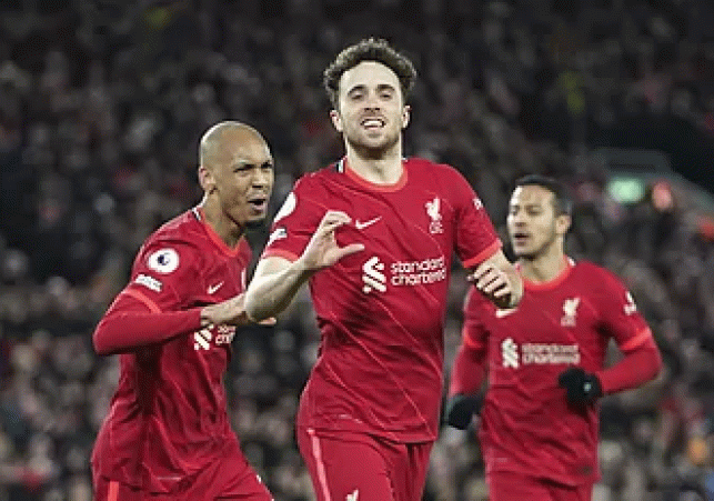 Diogo Jota Liverpool vs Leicester City