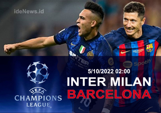 Inter Milan vs Barcelona dalam Liga Champions 2022